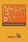 Mgtow Quotes Vol-1 : Men Going Their Own Way. - Book