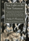 New Light on the New Testament - Book