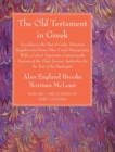 The Old Testament in Greek, Volume I The Octateuch, Part I Genesis - Book