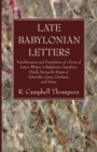 Late Babylonian Letters - Book