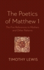 The Poetics of Matthew 1 - Book