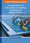 Considerations on Cyber Behavior and Mass Technology in Modern Society - Book