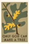 Vintage Journal Only God Can Make a Tree - Book