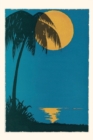 Vintage Journal Sunset over Ocean with Palm Tree - Book
