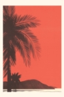 Vintage Journal Red Sky, Palm Trees - Book