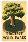 Vintage Journal Protect Your Parks, Stately Tree - Book