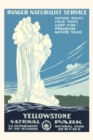 Vintage Journal Yellowstone National Park Travel Poster, Old Faithful - Book