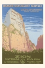 Vintage Journal Poster for Zion National Park - Book