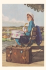 Vintage Journal Woman Awaiting Train - Book