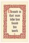 Vintage Journal Blessed is Man who Works - Book