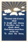 Vintage Journal Inspirational Cloud Poem - Book