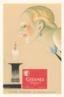 Vintage Journal Woman Lighting Gitane from Candle - Book