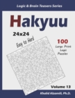 Hakyuu : 100 Easy to Hard Puzzles (24x24) - Book