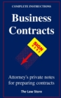 Business Contracts : Attorney's Private Notes For Preparing Business Contracts (2020) - Book