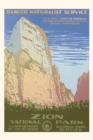 Vintage Journal Poster for Zion National Park - Book