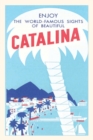 Vintage Journal Catalina Island with Giant Palm Tree Travel Poster - Book