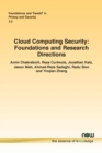 Cloud Computing Security : Foundations and Research Directions - Book