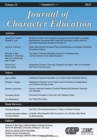 Journal of Character Education, Volume 12 Issue 1 - Book