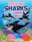 Smiling Sharks of the Coral Reef Coloring Book - Book