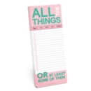 Knock Knock All The Things Make-a-List Pads - Book