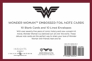 DC Comics: Wonder Woman Embossed Foil Note Cards : Set of 10 - Book
