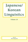 Japanese/Korean Linguistics, Volume 28 - Book