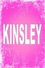 Kinsley : 100 Pages 6 X 9 Personalized Name on Journal Notebook - Book