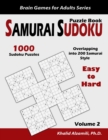 Samurai Sudoku Puzzle Book : 1000 Easy to Hard Sudoku Puzzles Overlapping into 200 Samurai Style - Book
