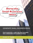 Generate Small Business Ideas - Book