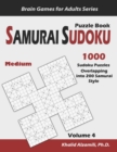 Samurai Sudoku Puzzle Book : 1000 Medium Sudoku Puzzles Overlapping into 200 Samurai Style - Book