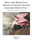 Wall Art Made Easy : Ready to Frame Vintage Audubon Prints Vol 7: 30 Beautiful Illustrations to Transform Your Home - Book