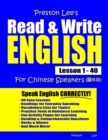 Preston Lee's Read & Write English Lesson 1 - 40 For Chinese Speakers - Book