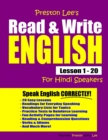 Preston Lee's Read & Write English Lesson 1 - 20 For Hindi Speakers - Book
