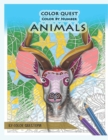 Color Quest Color by Number Animals : Jumbo Adult Coloring Book for Stress Relief - Book