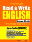 Preston Lee's Read & Write English Lesson 21 - 40 For Chinese Speakers - Book