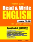 Preston Lee's Read & Write English Lesson 21 - 40 For Latvian Speakers - Book