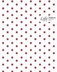 Cube Pattern Square Grid, Quad Ruled, Composition Notebook, 100 Sheets, Large Size 8 x 10 Inch Red Dots Cover - Book