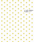 Cube Pattern Square Grid, Quad Ruled, Composition Notebook, 100 Sheets, Large Size 8 x 10 Inch Yellow Dots Cover - Book