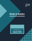 Grids and Guides Square Grid, Quad Ruled, Composition Notebook, 100 Sheets, Large Size 8 x 10 Inch Blue Cover - Book