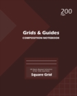Grids and Guides Square Grid, Quad Ruled, Composition Notebook, 100 Sheets, Large Size 8 x 10 Inch Coffee Cover - Book