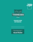 Visual Thinkers (Lite) Square Grid, Quad Ruled, Composition Notebook, 100 Sheets, Large Size 8 x 10 Inch Royal Cover - Book