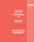 Visual Thinkers Square Grid, Quad Ruled, Composition Notebook, 100 Sheets, Large Size 8 x 10 Inch Pink Cover - Book