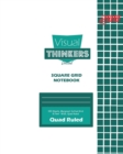 Visual Thinkers Square Grid, Quad Ruled, Composition Notebook, 100 Sheets, Large Size 8 x 10 Inch White Cover - Book