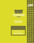 Visual Thinkers Square Grid, Quad Ruled, Composition Notebook, 100 Sheets, Large Size 8 x 10 Inch Yellow Cover - Book