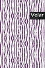 Velar Lifestyle, Animal Print, Write-in Notebook, Dotted Lines, Wide Ruled, Medium Size 6 x 9 Inch, 144 Sheets (Purple) - Book