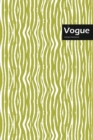 Vogue Lifestyle, Animal Print, Write-in Notebook, Dotted Lines, Wide Ruled, Medium Size 6 x 9 Inch, 144 Sheets (Beige) - Book
