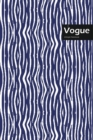 Vogue Lifestyle, Animal Print, Write-in Notebook, Dotted Lines, Wide Ruled, Medium Size 6 x 9 Inch, 144 Sheets (Blue) - Book
