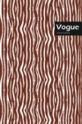 Vogue Lifestyle, Animal Print, Write-in Notebook, Dotted Lines, Wide Ruled, Medium Size 6 x 9 Inch, 144 Sheets (Brown) - Book