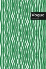 Vogue Lifestyle, Animal Print, Write-in Notebook, Dotted Lines, Wide Ruled, Medium Size 6 x 9 Inch, 144 Sheets (Green) - Book