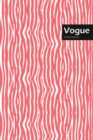 Vogue Lifestyle, Animal Print, Write-in Notebook, Dotted Lines, Wide Ruled, Medium Size 6 x 9 Inch, 144 Sheets (Pink) - Book